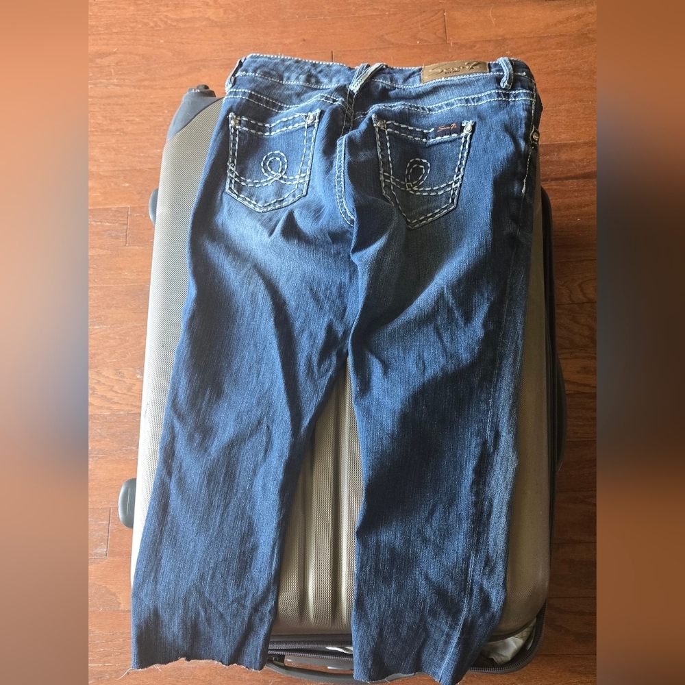 Blue Denim Women's Jeans Cropped Seven7 Crop Jeans Size 4